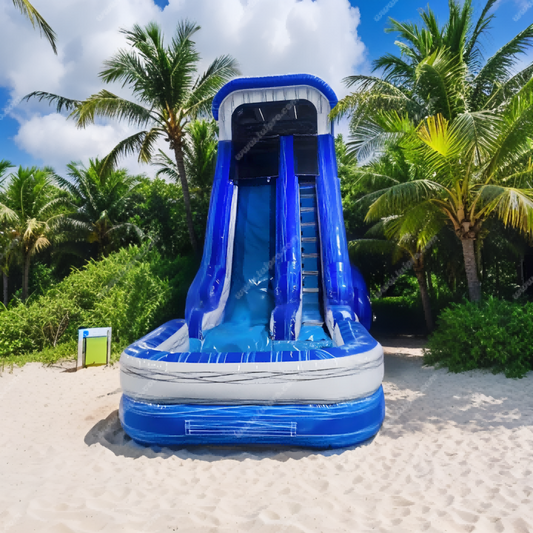 Aqua Inflatable Thrill Slide