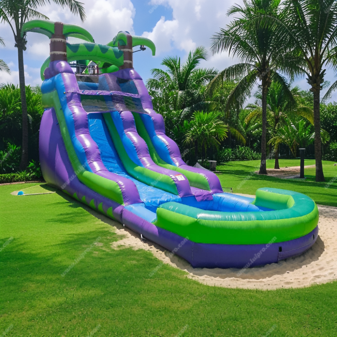 Tropical Water Inflatable Slide