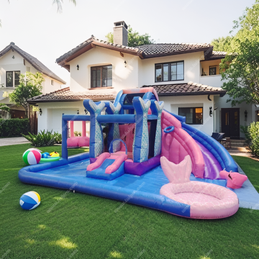Mermaid Inflatable Water Slide