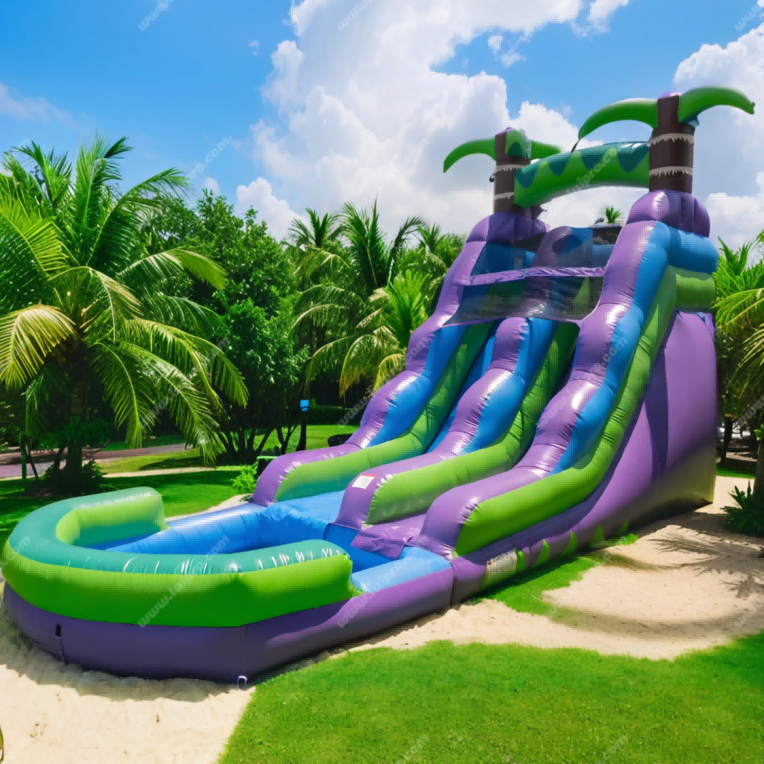 Tropical Water Inflatable Slide