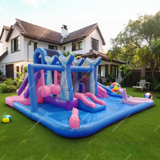 Mermaid Inflatable Water Slide