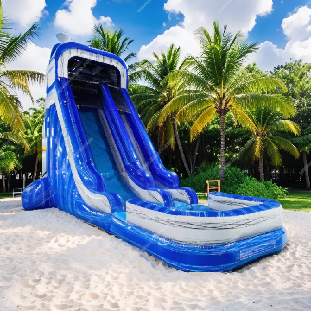 Aqua Inflatable Thrill Slide