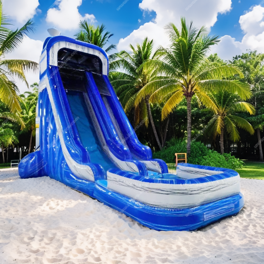 Aqua Inflatable Thrill Slide