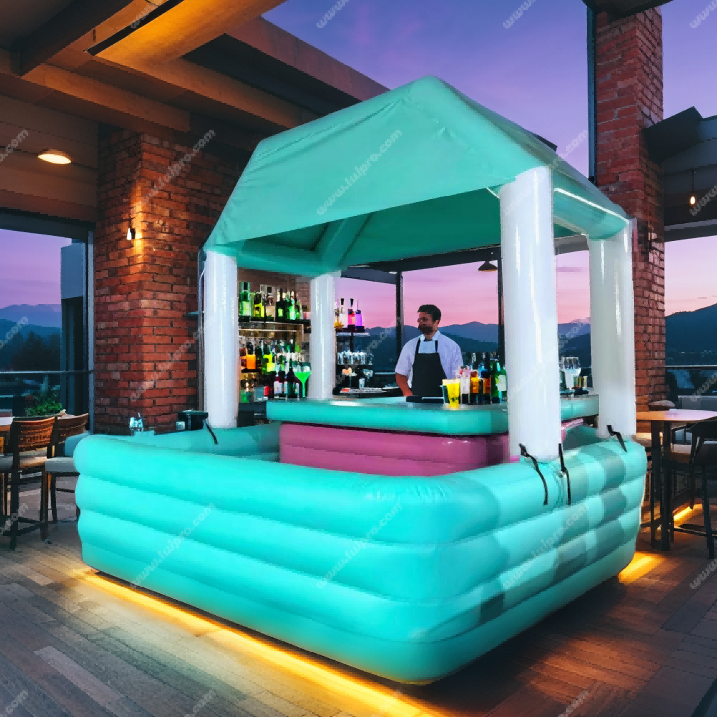 Floating Bar with Lights