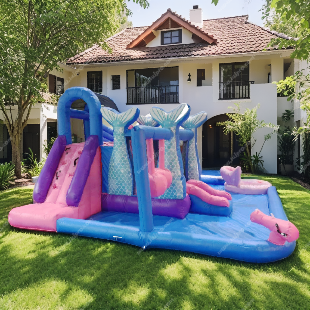 Mermaid Inflatable Water Slide
