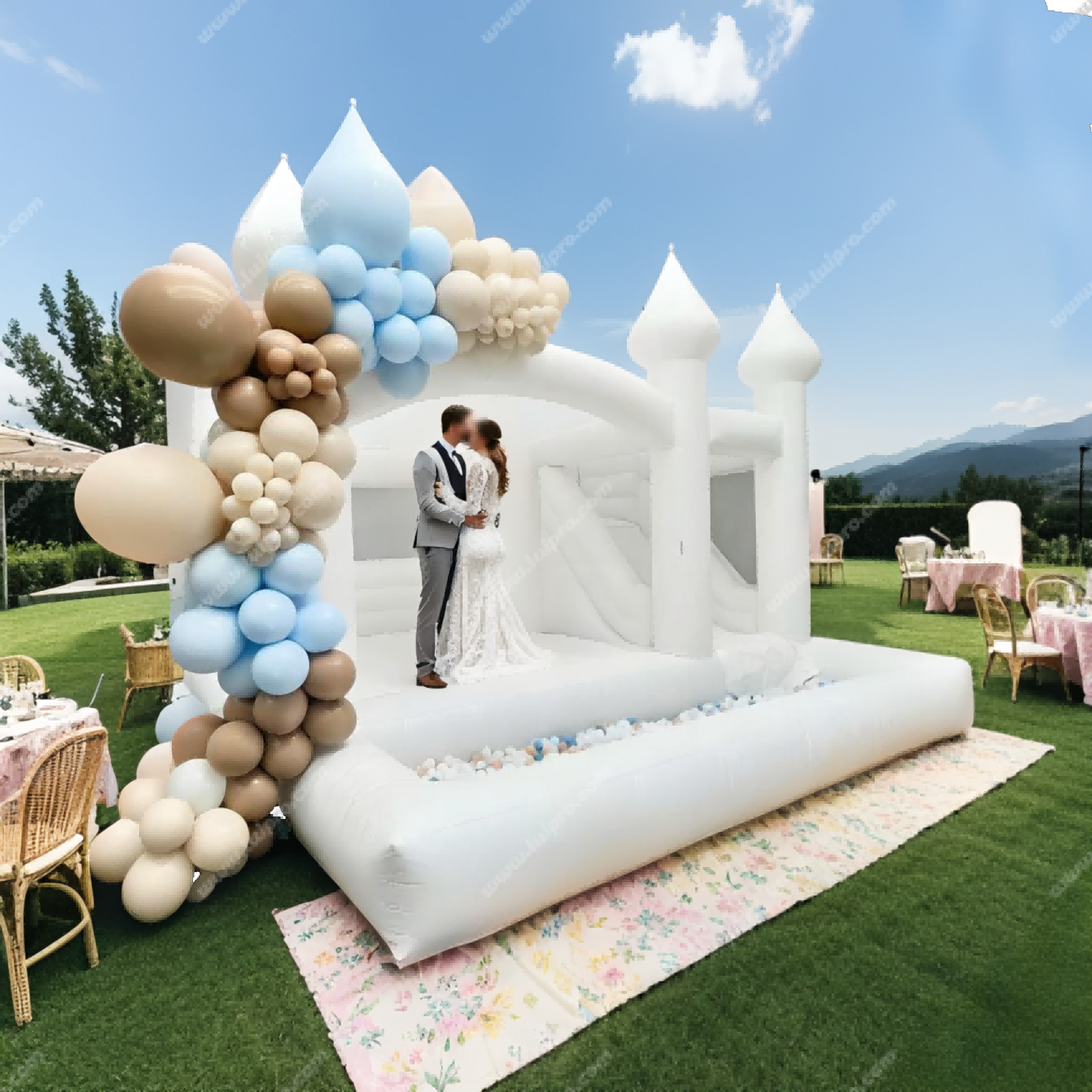 Inflatable Slide Pit Bounce House