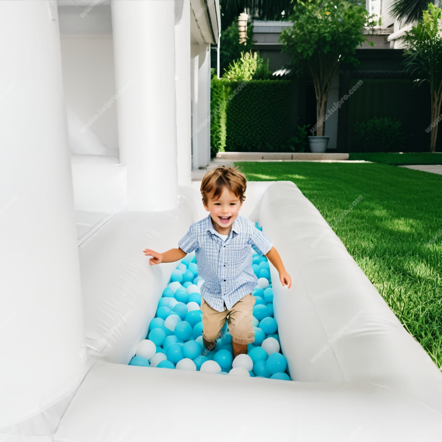 Inflatable Slide Pit Bounce House
