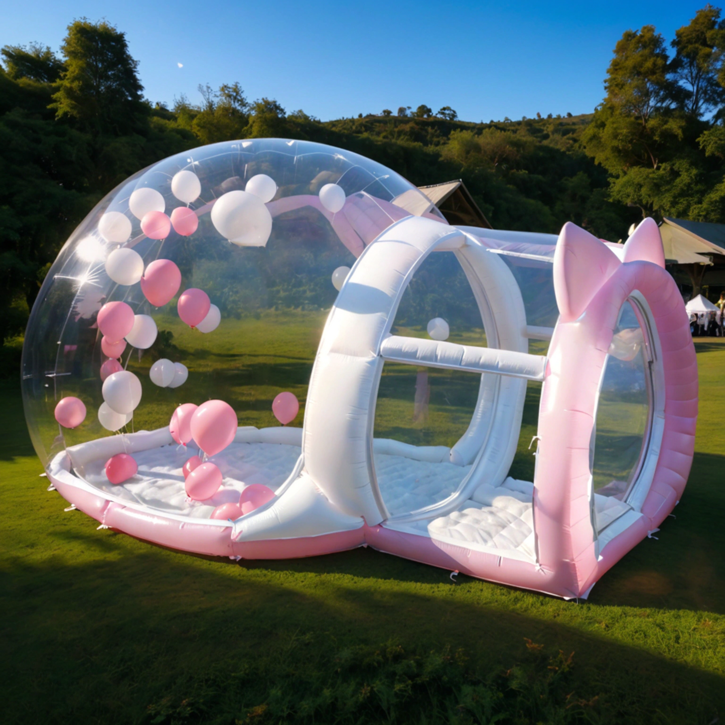 Pink Cat Bubble House