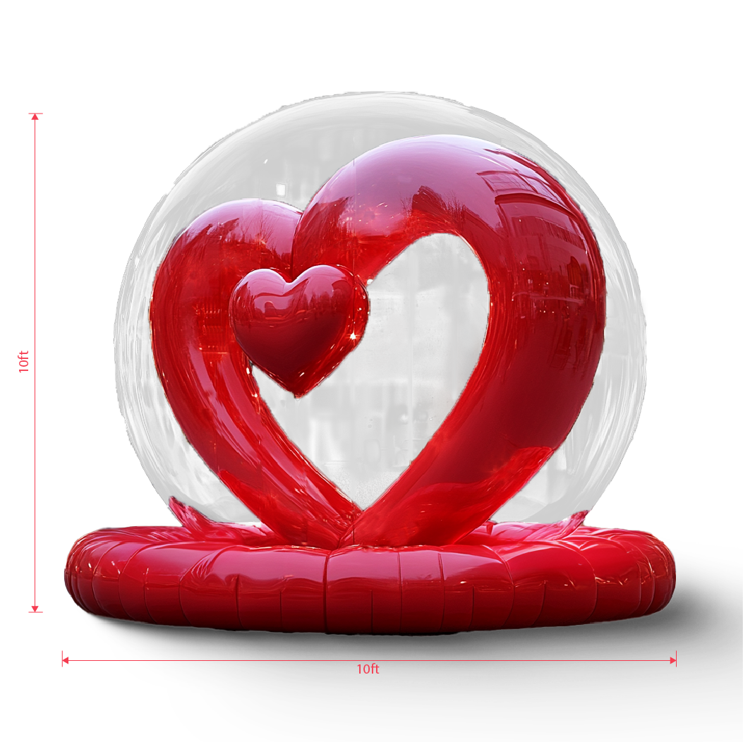 Red Heart Bubble House