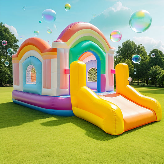Colorful Slide Bounce House