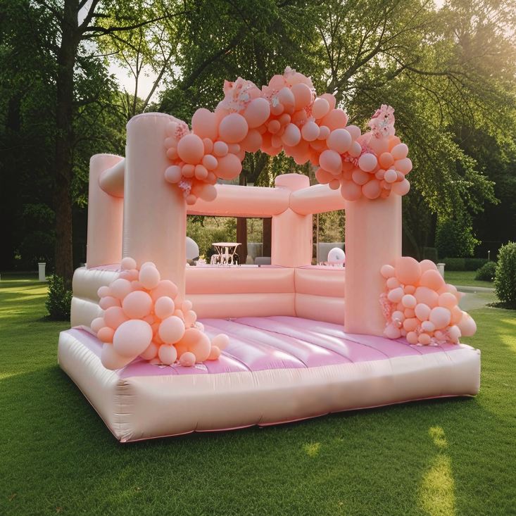 Pink Inflatable Bounce House