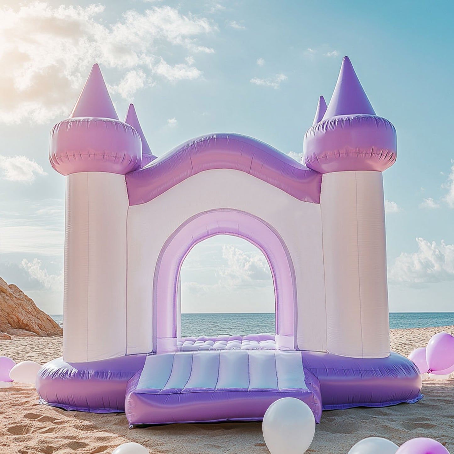 Purple Slide Bounce House