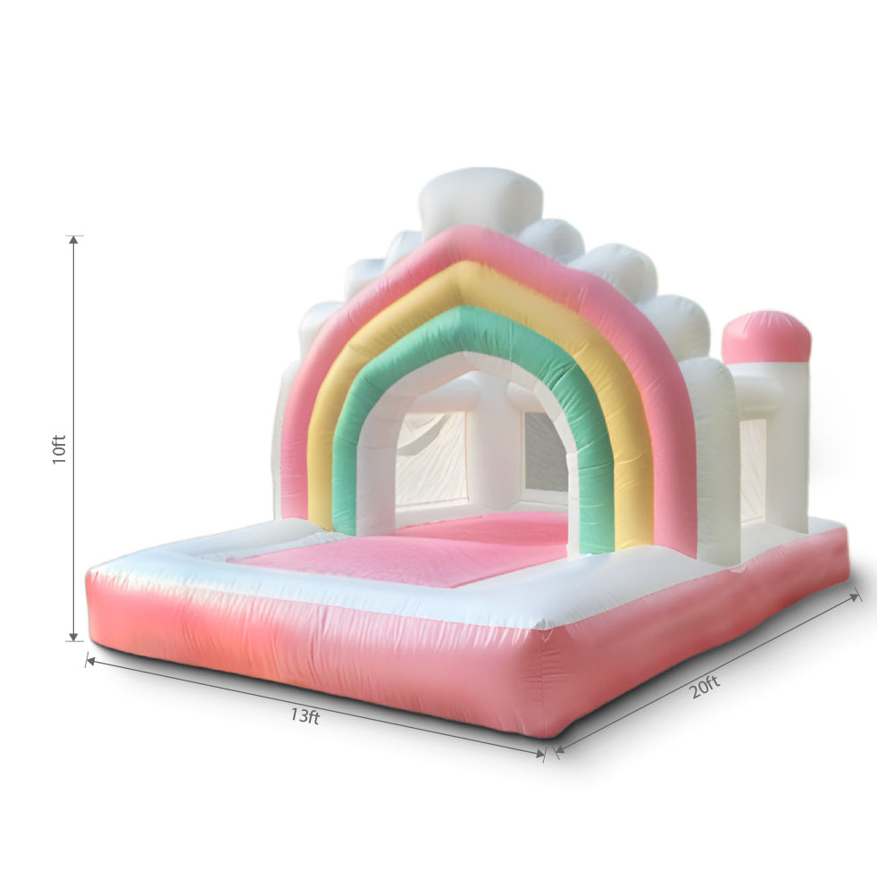 Rainbow Inflatable Bounce House
