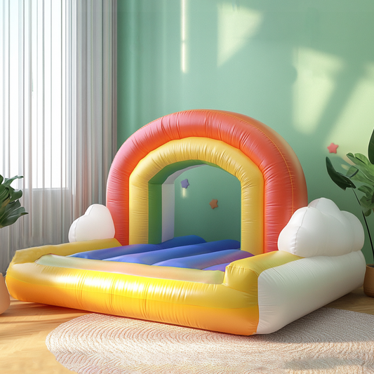Rainbow Mini Bounce House