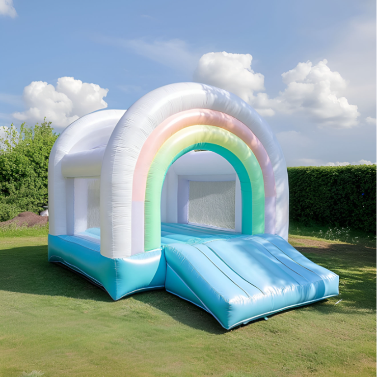Rainbow Slide Bounce House