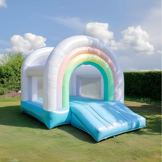 Rainbow Slide Bounce House