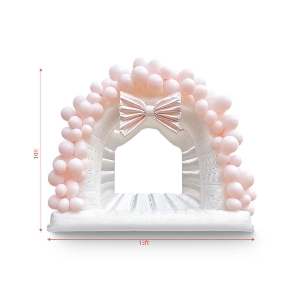 Arch White Inflatable Bounce House