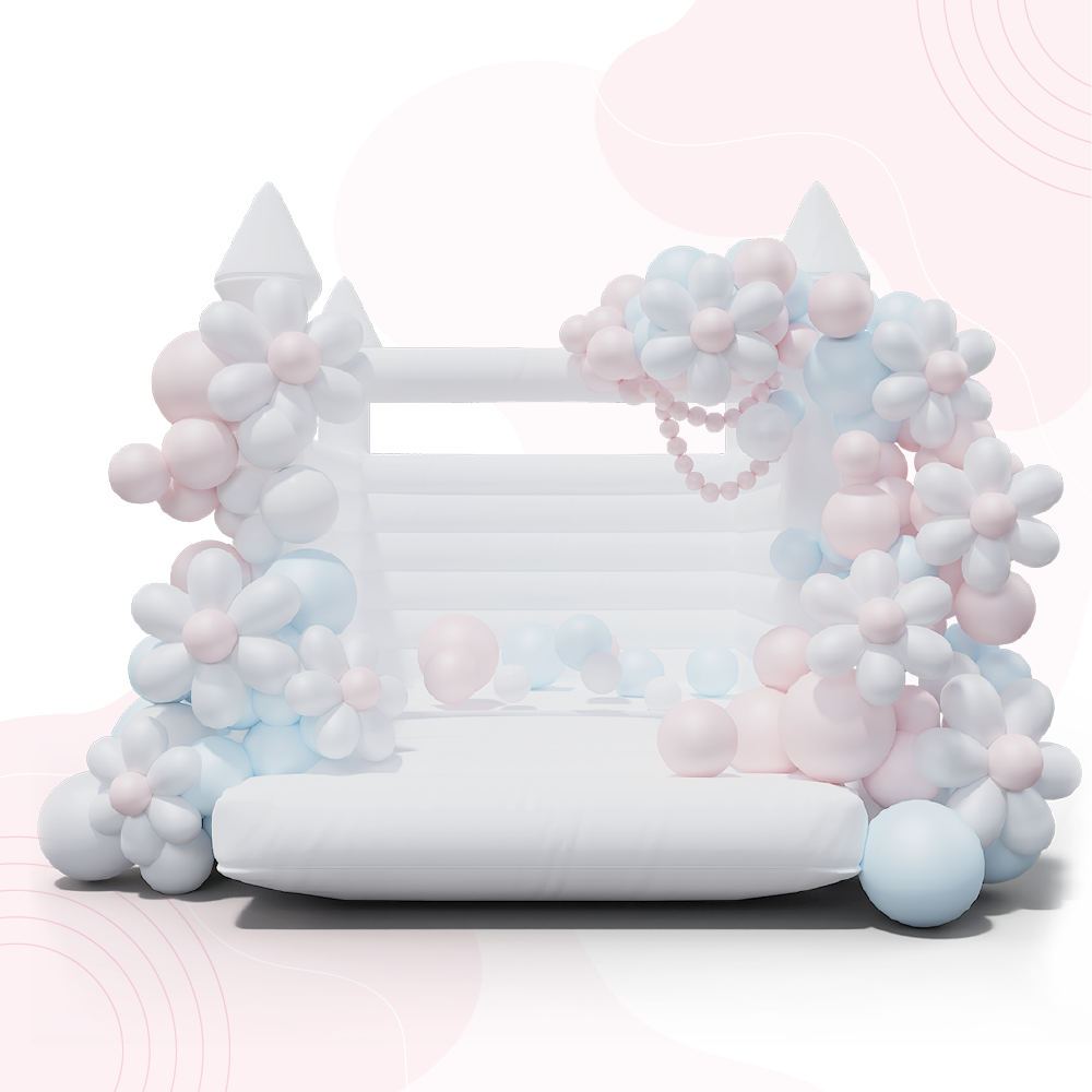 White Inflatable Bounce House