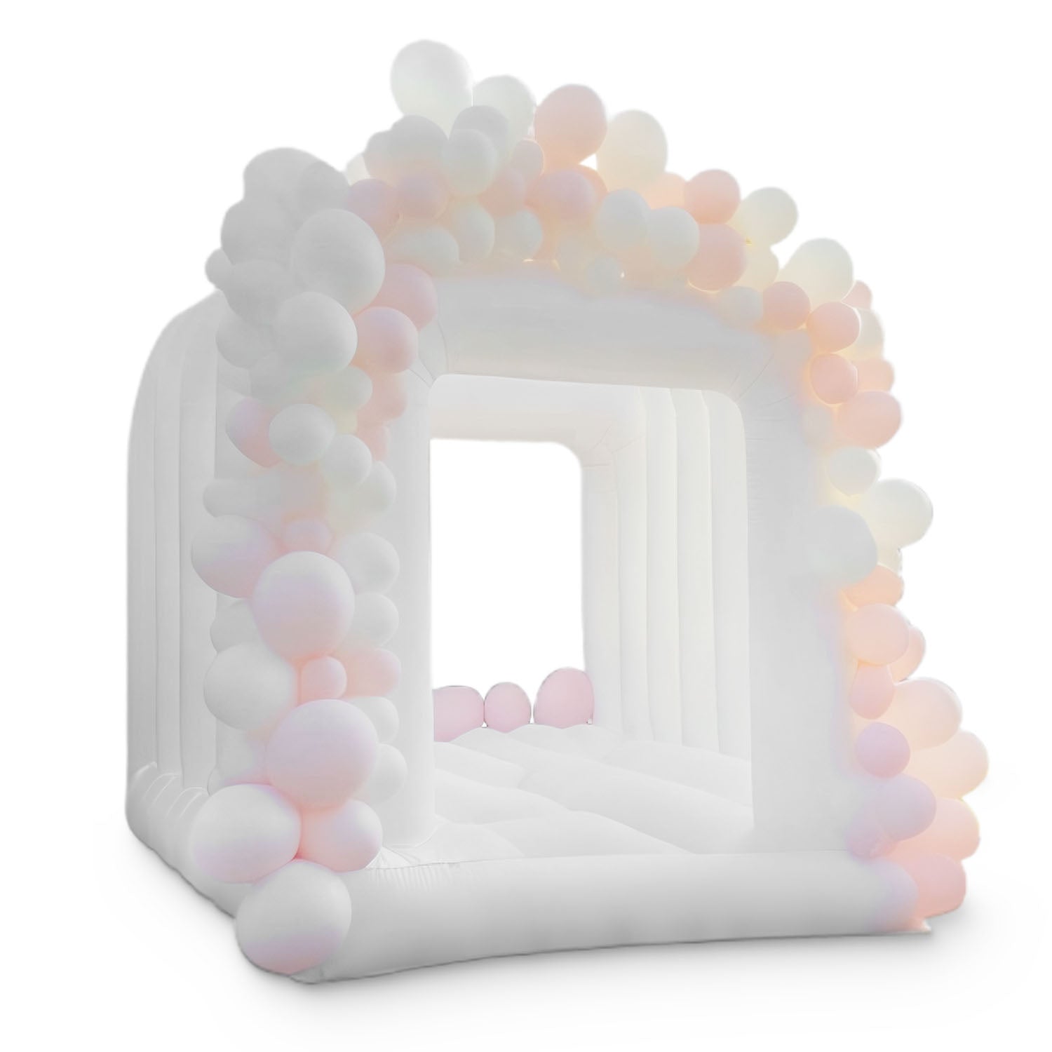 Cube White Inflatable Bounce House