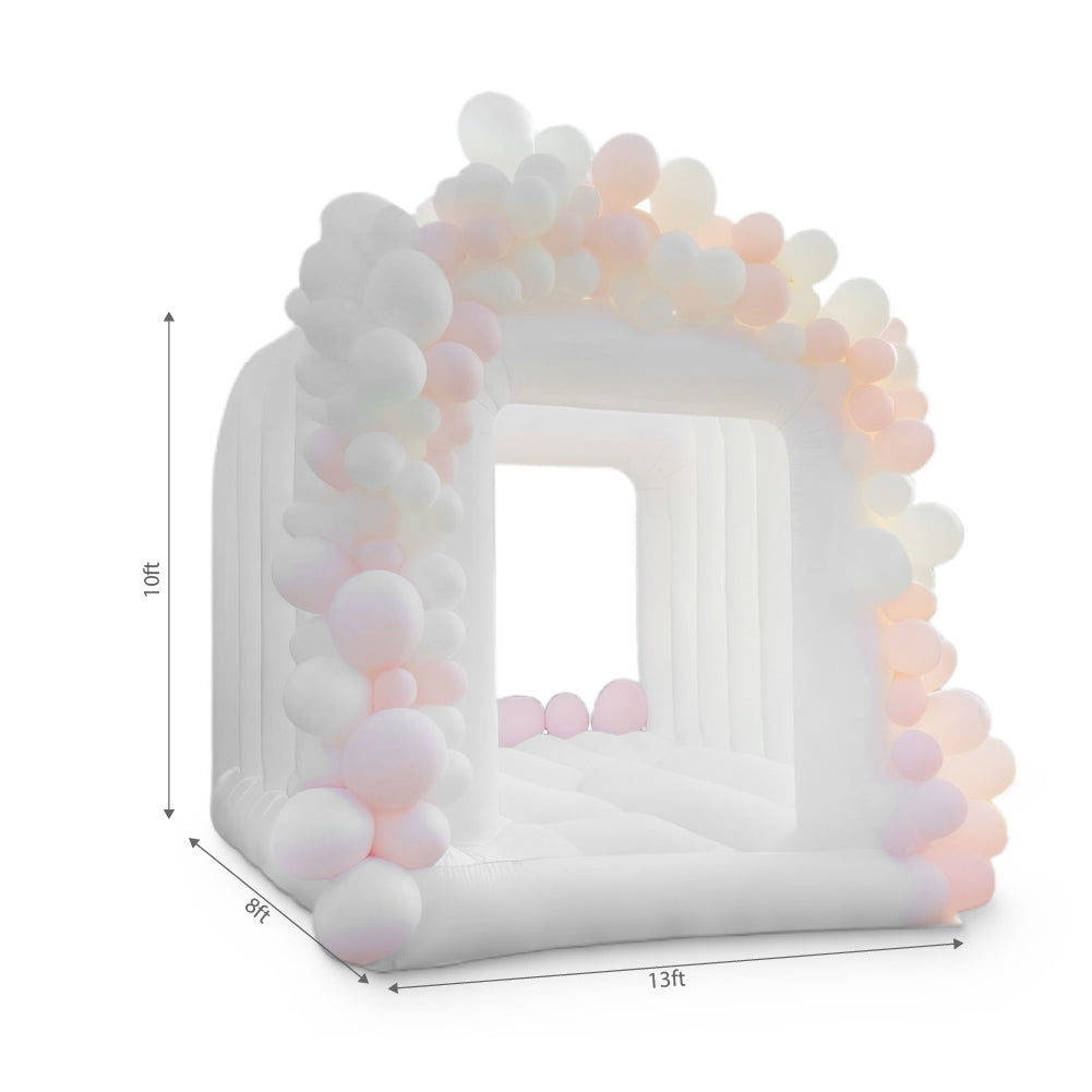 Cube White Inflatable Bounce House