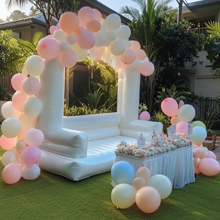 White Multi-Purpose Bounce House