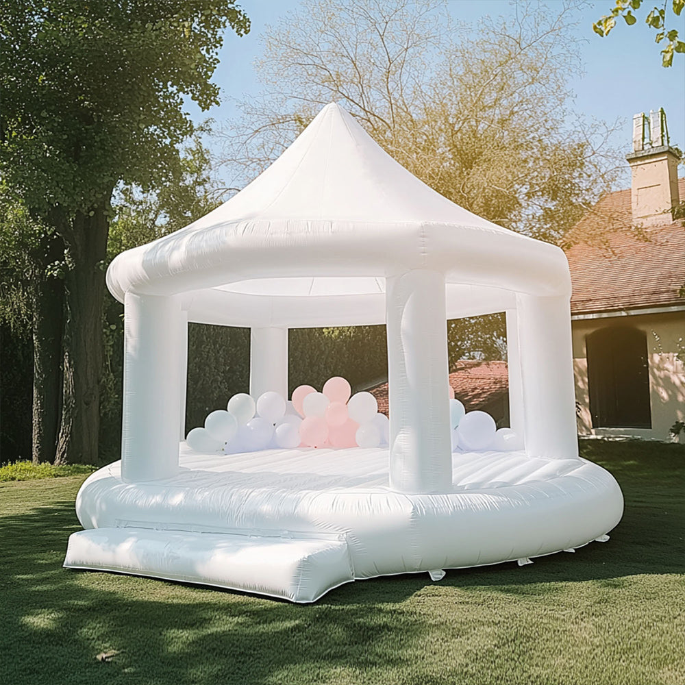 White Canopy Bounce House