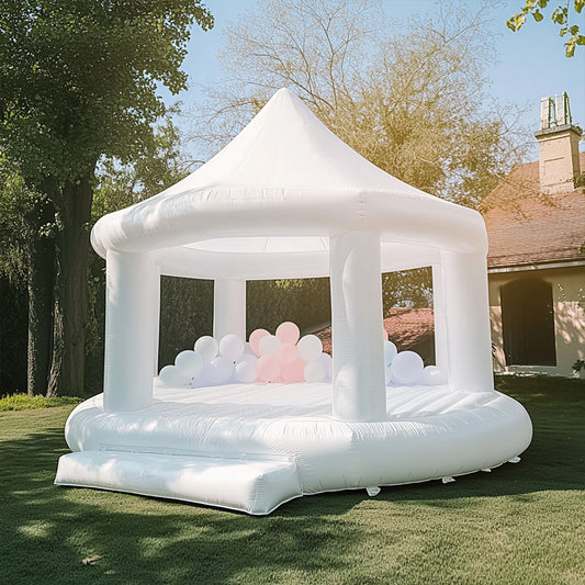 White Canopy Bounce House