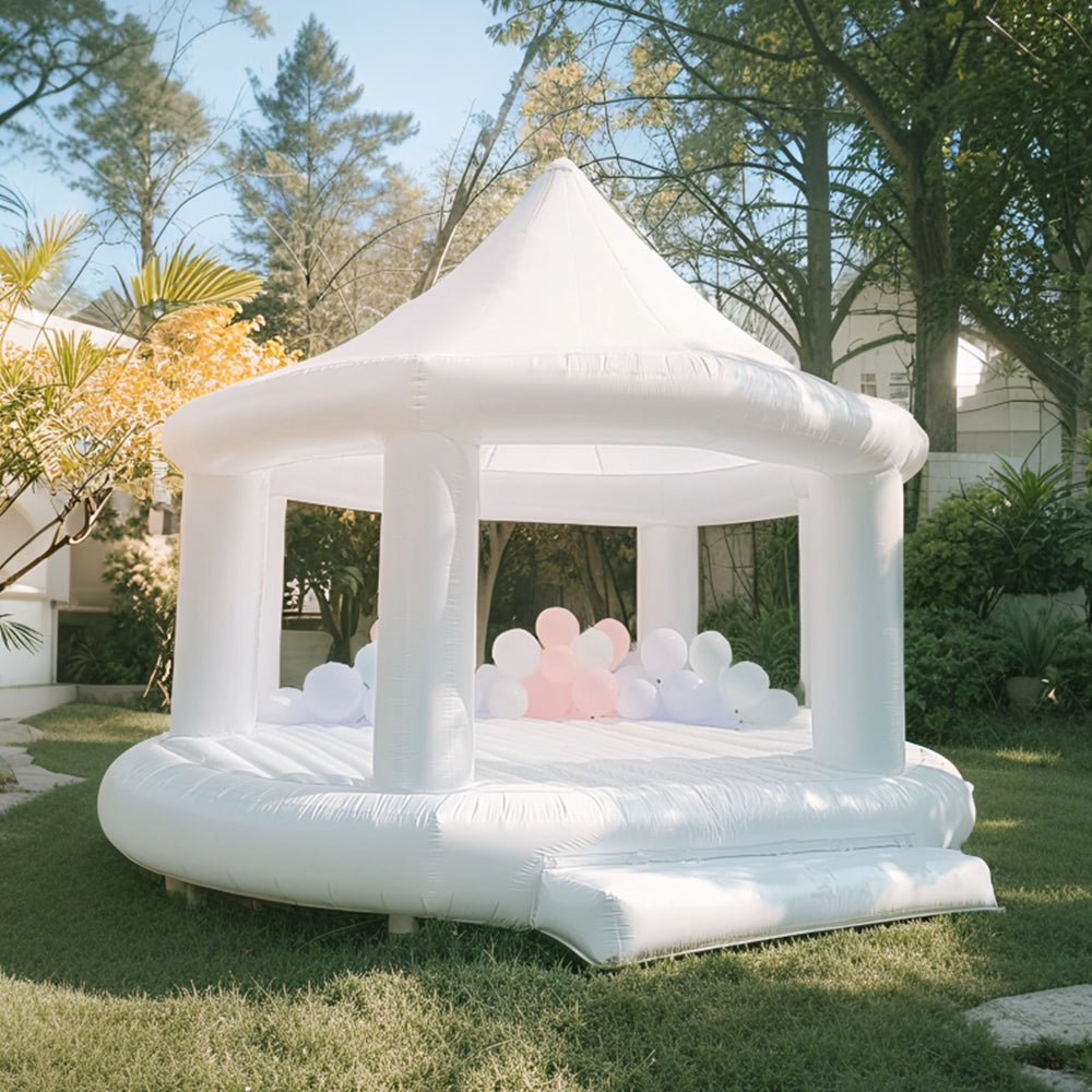 White Canopy Bounce House