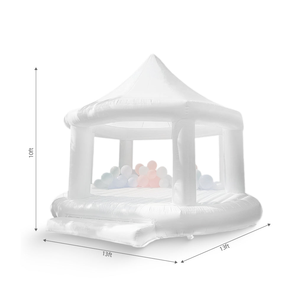 White Canopy Bounce House