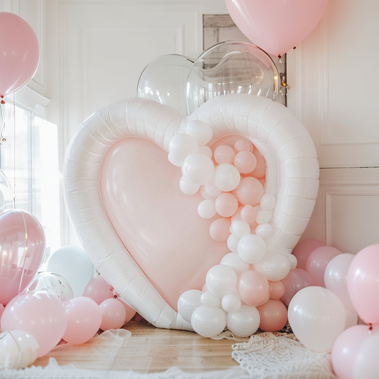 White pink Inflatable Love
