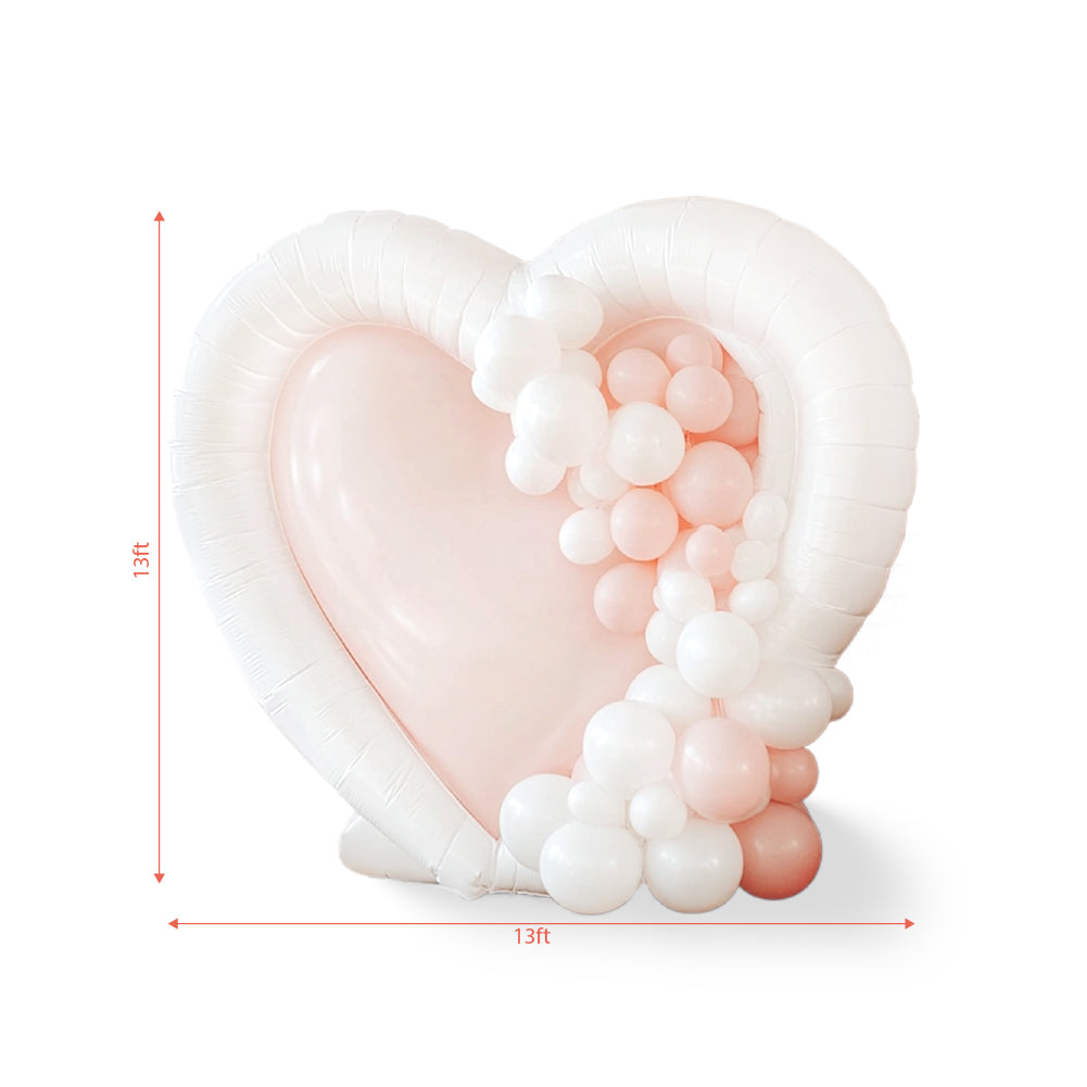 White pink Inflatable Love